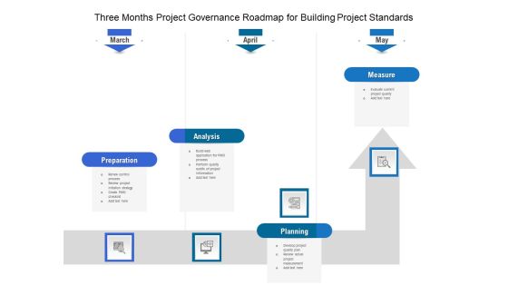 Three Months Project Governance Roadmap For Building Project Standards Structure Three Months Project Governance Roadmap For Building Project Standards Structure