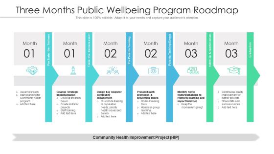 Three Months Public Wellbeing Program Roadmap Background Three Months Public Wellbeing Program Roadmap Background