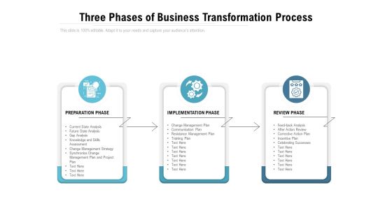 Three Phases Of Business Transformation Process Ppt PowerPoint Presentation Styles Format Ideas Three Phases Of Business Transformation Process Ppt PowerPoint Presentation Styles Format Ideas