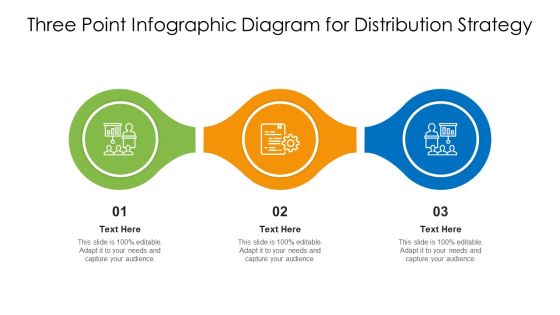 Three Point Infographic Diagram For Distribution Strategy Formats PDF