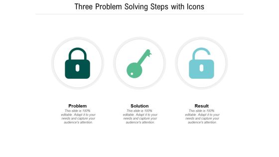 Three Problem Solving Steps With Icons Ppt PowerPoint Presentation Model Pictures Three Problem Solving Steps With Icons Ppt PowerPoint Presentation Model Pictures