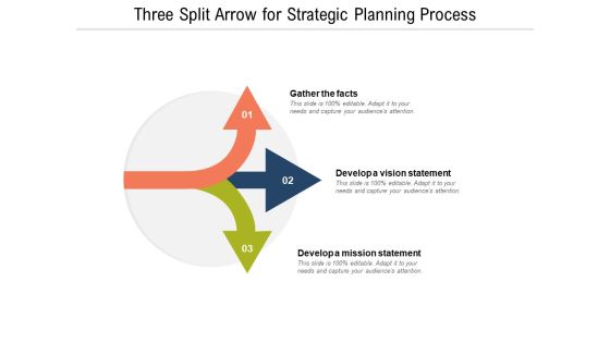 Three Split Arrow For Strategic Planning Process Ppt PowerPoint Presentation Model Example Introduction Three Split Arrow For Strategic Planning Process Ppt PowerPoint Presentation Model Example Introduction