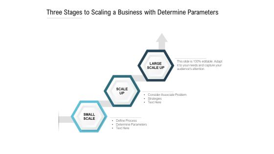 Three Stages To Scaling A Business With Determine Parameters Ppt PowerPoint Presentation Professional Format Ideas Three Stages To Scaling A Business With Determine Parameters Ppt PowerPoint Presentation Professional Format Ideas