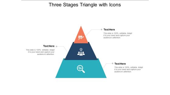 three stages triangle with icons ppt powerpoint presentation ideas master slide