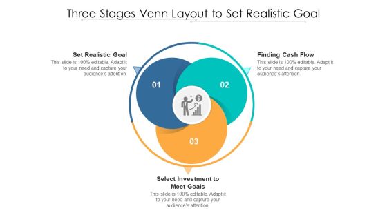 Three Stages Venn Layout To Set Realistic Goal Ppt PowerPoint Presentation Styles Pictures PDF Three Stages Venn Layout To Set Realistic Goal Ppt PowerPoint Presentation Styles Pictures PDF