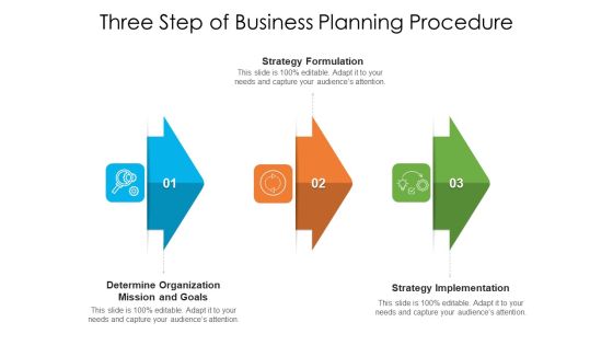 Three Step Of Business Planning Procedure Ppt PowerPoint Presentation Icon Outline PDF Three Step Of Business Planning Procedure Ppt PowerPoint Presentation Icon Outline PDF