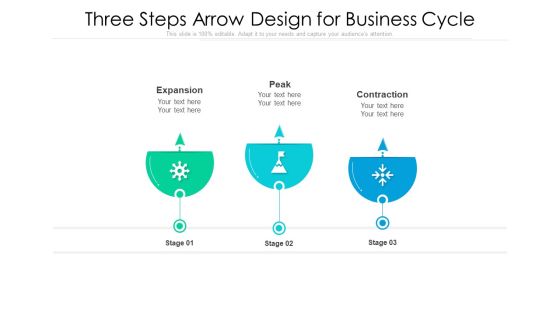 Three Steps Arrow Design For Business Cycle Ppt PowerPoint Presentation Gallery Files PDF Three Steps Arrow Design For Business Cycle Ppt PowerPoint Presentation Gallery Files PDF