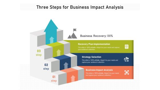 Three Steps For Business Impact Analysis Ppt PowerPoint Presentation Gallery Designs Download PDF Three Steps For Business Impact Analysis Ppt PowerPoint Presentation Gallery Designs Download PDF