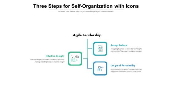 Three Steps For Self Organization With Icons Ppt PowerPoint Presentation Background Image Three Steps For Self Organization With Icons Ppt PowerPoint Presentation Background Image
