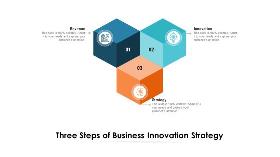 Three Steps Of Business Innovation Strategy Ppt PowerPoint Presentation Pictures Introduction PDF Three Steps Of Business Innovation Strategy Ppt PowerPoint Presentation Pictures Introduction PDF