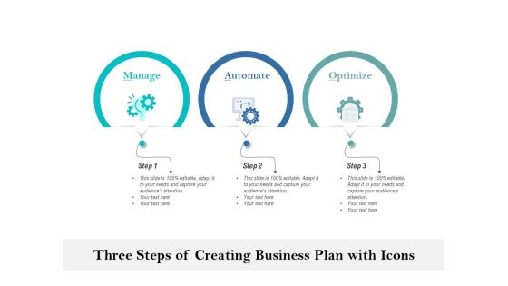Three Steps Of Creating Business Plan With Icons Ppt PowerPoint Presentation Infographics Infographic Template PDF Three Steps Of Creating Business Plan With Icons Ppt PowerPoint Presentation Infographics Infographic Template PDF