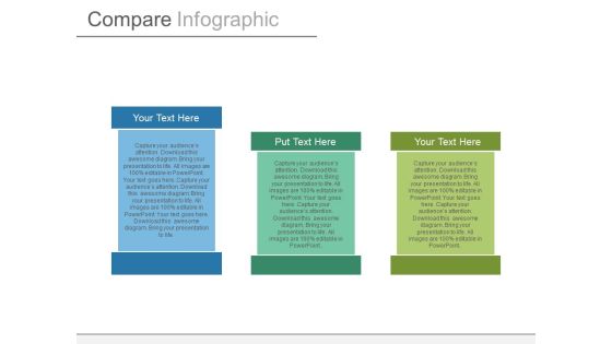 Three Tags For Data Comparison Powerpoint Slides Three Tags For Data Comparison Powerpoint Slides