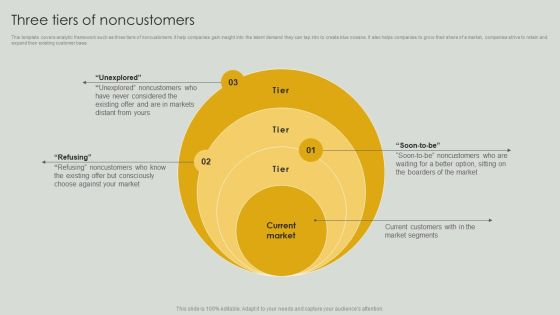 Three Tiers Of Noncustomers Ppt PowerPoint Presentation File Professional PDF