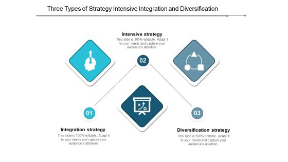 Three Types Of Strategy Intensive Integration And Diversification Ppt Powerpoint Presentation Infographic Template Layout Ideas Three Types Of Strategy Intensive Integration And Diversification Ppt Powerpoint Presentation Infographic Template Layout Ideas