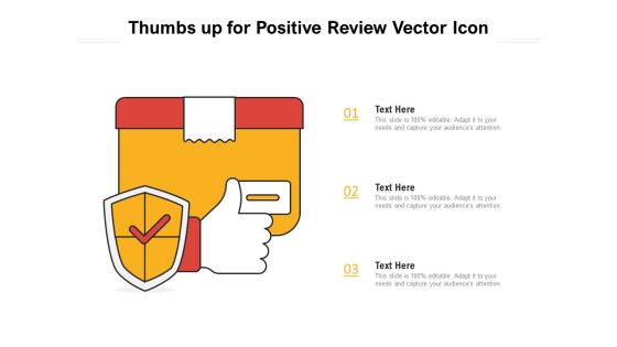 Thumbs Up For Positive Review Vector Icon Ppt PowerPoint Presentation Gallery Vector PDF Thumbs Up For Positive Review Vector Icon Ppt PowerPoint Presentation Gallery Vector PDF