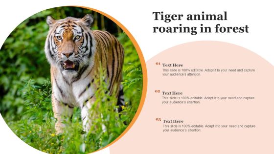 Tiger Animal Roaring In Forest Ideas PDF