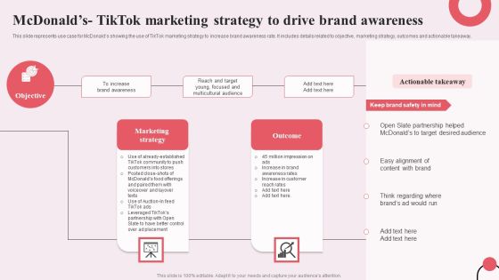 Tiktok Digital Marketing Campaign Mcdonalds Tiktok Marketing Strategy To Drive Brand Awareness Ideas PDF Tiktok Digital Marketing Campaign Mcdonalds Tiktok Marketing Strategy To Drive Brand Awareness Ideas PDF