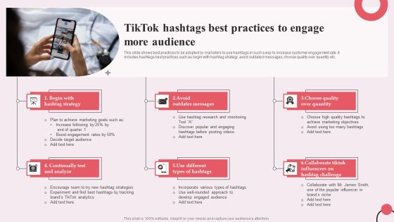 Tiktok Digital Marketing Campaign Tiktok Hashtags Best Practices To Engage More Audience Microsoft PDF Tiktok Digital Marketing Campaign Tiktok Hashtags Best Practices To Engage More Audience Microsoft PDF