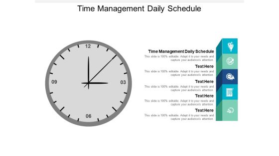 Time Management Daily Schedule Ppt PowerPoint Presentation Show Skills Cpb Time Management Daily Schedule Ppt PowerPoint Presentation Show Skills Cpb