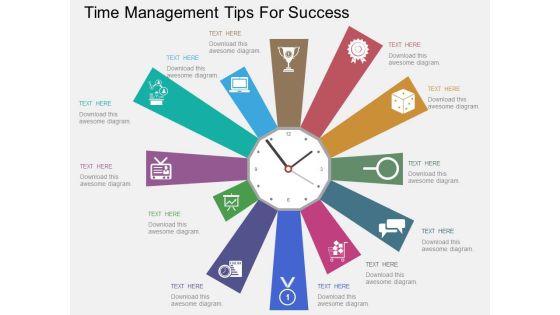 Time Management Tips For Success Powerpoint Templates Time Management Tips For Success Powerpoint Templates