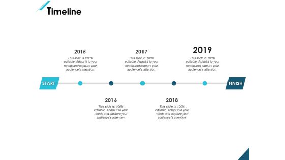 Timeline 2015 To 2019 Ppt PowerPoint Presentation Summary Graphics Example