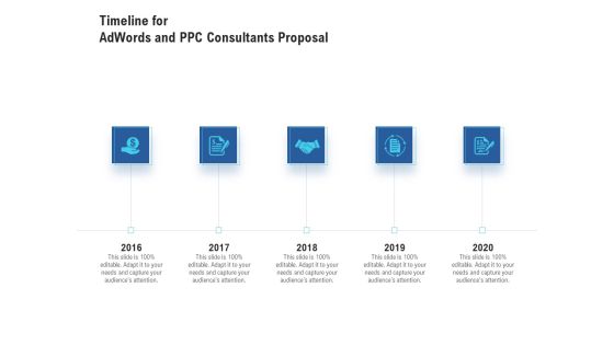 Timeline For Adwords And PPC Consultants Proposal Template PDF Timeline For Adwords And PPC Consultants Proposal Template PDF