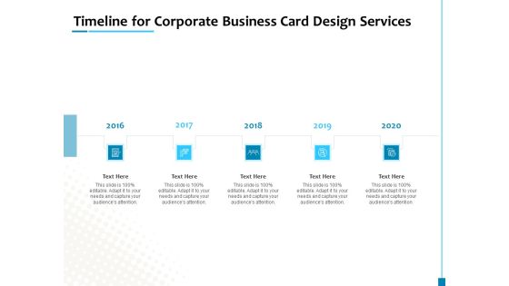 Timeline For Corporate Business Card Design Services Elements PDF Timeline For Corporate Business Card Design Services Elements PDF