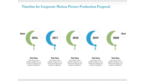 Timeline For Corporate Motion Picture Production Proposal Ppt PowerPoint Presentation Gallery Background Image Timeline For Corporate Motion Picture Production Proposal Ppt PowerPoint Presentation Gallery Background Image