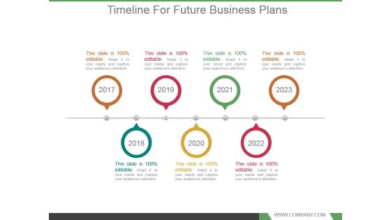 Timeline For Future Business Plans Ppt Background Designs
