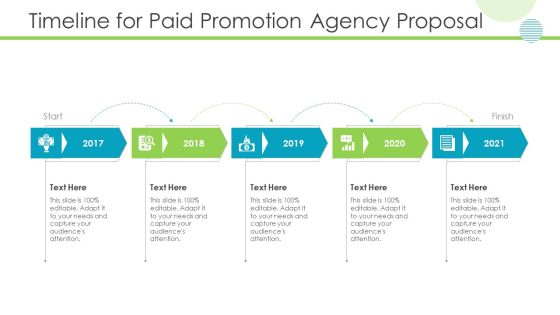 Timeline For Paid Promotion Agency Proposal Slides PDF Timeline For Paid Promotion Agency Proposal Slides PDF