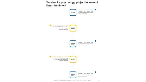 Timeline For Psychology Project For Mental Illness Treatment One Pager Sample Example Document Timeline For Psychology Project For Mental Illness Treatment One Pager Sample Example Document