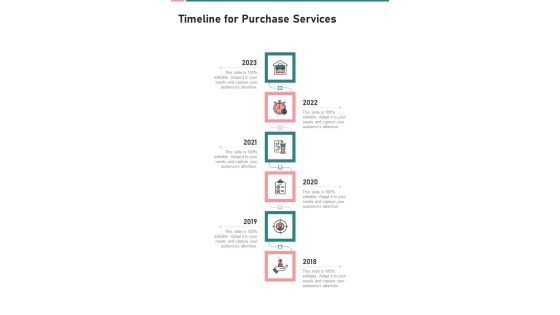 Timeline For Purchase Services One Pager Sample Example Document Timeline For Purchase Services One Pager Sample Example Document