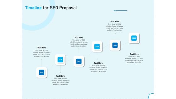 Timeline For SEO Proposal Ppt Show Templates PDF