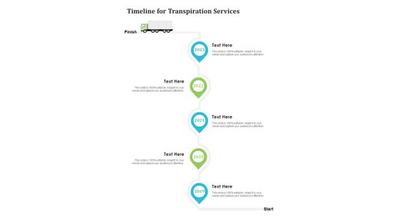 Timeline For Transpiration Services One Pager Sample Example Document Timeline For Transpiration Services One Pager Sample Example Document