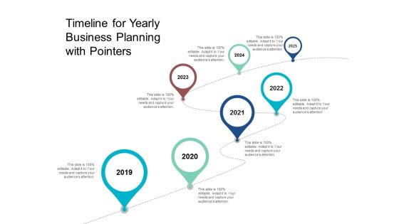 Timeline For Yearly Business Planning With Pointers Ppt Powerpoint Presentation Gallery Example Introduction
