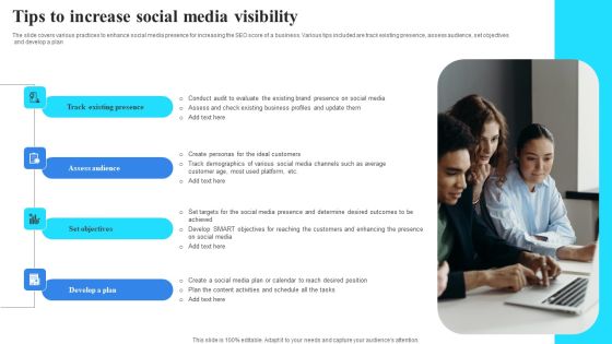 Tips To Increase Social Media Visibility Sample PDF Tips To Increase Social Media Visibility Sample PDF