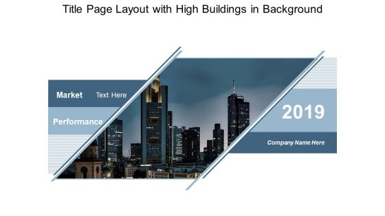 Title Page Layout With High Buildings In Background Ppt Powerpoint Presentation Gallery Layout Ideas