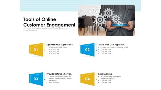 Tools Of Online Customer Engagement Ppt PowerPoint Presentation Gallery Themes PDF Tools Of Online Customer Engagement Ppt PowerPoint Presentation Gallery Themes PDF