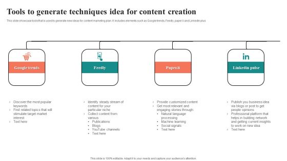 Tools To Generate Techniques Idea For Content Creation Microsoft PDF Tools To Generate Techniques Idea For Content Creation Microsoft PDF