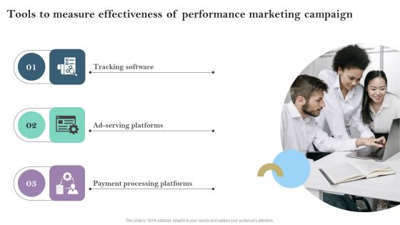 Tools To Measure Effectiveness Of Performance Marketing Campaign Ppt PowerPoint Presentation File Infographic Template PDF