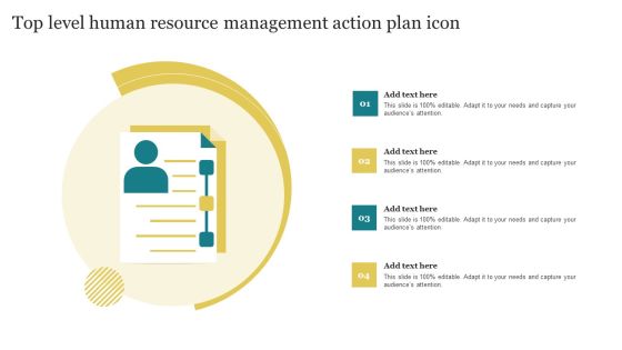 Top Level Human Resource Management Action Plan Icon Background PDF Top Level Human Resource Management Action Plan Icon Background PDF