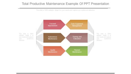 Total Productive Maintenance Example Of Ppt Presentation Total Productive Maintenance Example Of Ppt Presentation