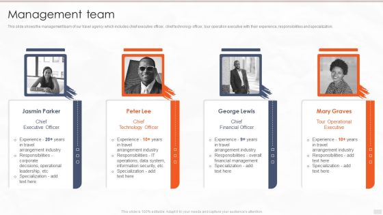 Tour Management Company Profile Management Team Mockup PDF Tour Management Company Profile Management Team Mockup PDF