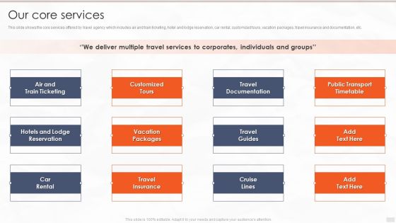 Tour Management Company Profile Our Core Services Rules PDF Tour Management Company Profile Our Core Services Rules PDF