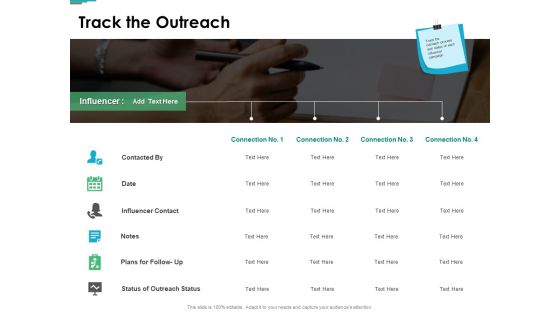 Track The Outreach Ppt PowerPoint Presentation Summary Aids Track The Outreach Ppt PowerPoint Presentation Summary Aids