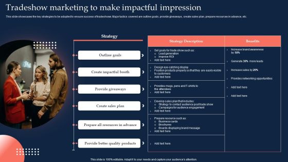 Trade Expo Tradeshow Marketing To Make Impactful Impression Inspiration PDF Trade Expo Tradeshow Marketing To Make Impactful Impression Inspiration PDF