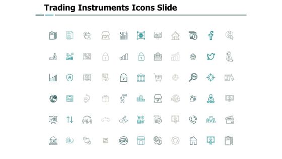 Trading Instruments Icons Slide Pillars Ppt PowerPoint Presentation Professional Brochure