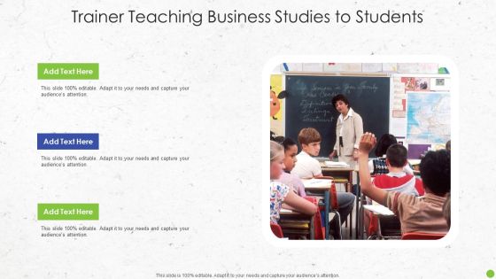 Trainer Teaching Business Studies To Students Formats PDF Trainer Teaching Business Studies To Students Formats PDF
