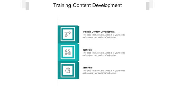 Training Content Development Ppt PowerPoint Presentation Styles Cpb Pdf Training Content Development Ppt PowerPoint Presentation Styles Cpb Pdf