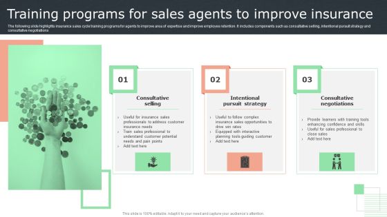 Training Programs For Sales Agents To Improve Insurance Portrait PDF Training Programs For Sales Agents To Improve Insurance Portrait PDF